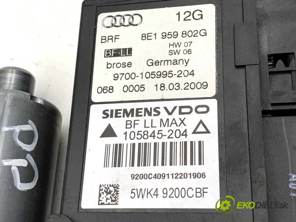 SEAT EXEO sedan 2009 105 kW 2.0 TDI 1968 mechanismus okna pravý přední část 8E1959802G