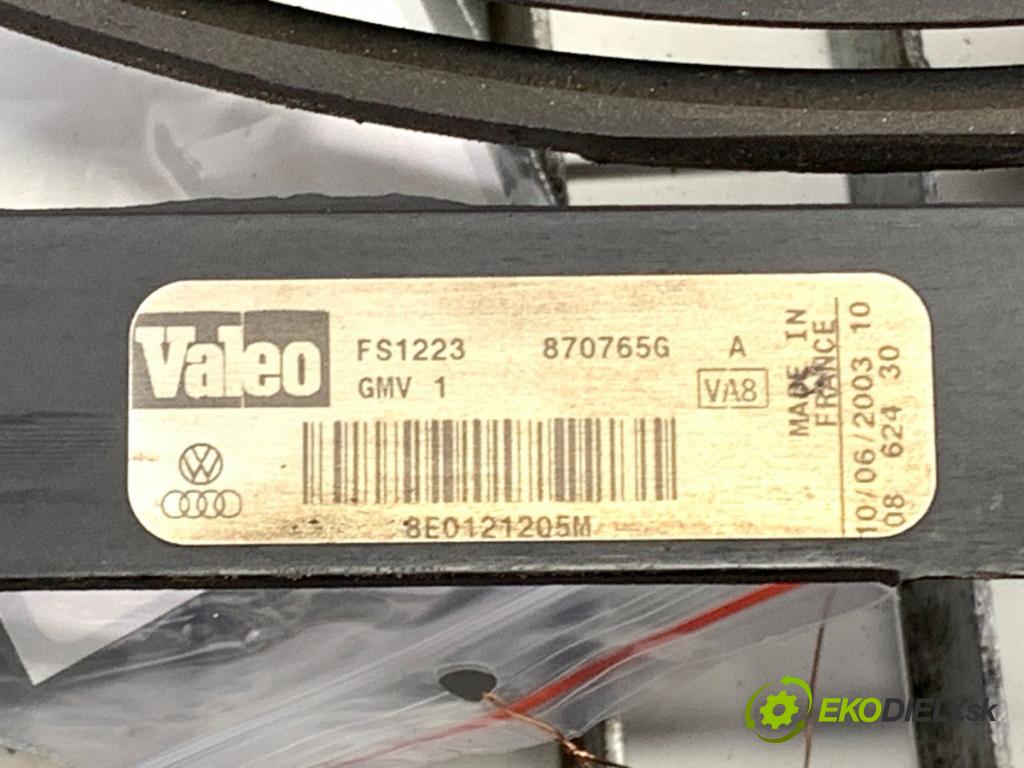 AUDI A4 B6 sedan 2003 96 kW 2.0 1984 Ventilátor chladiča 8E0121205M 8E0959501AG (Ventilátor)