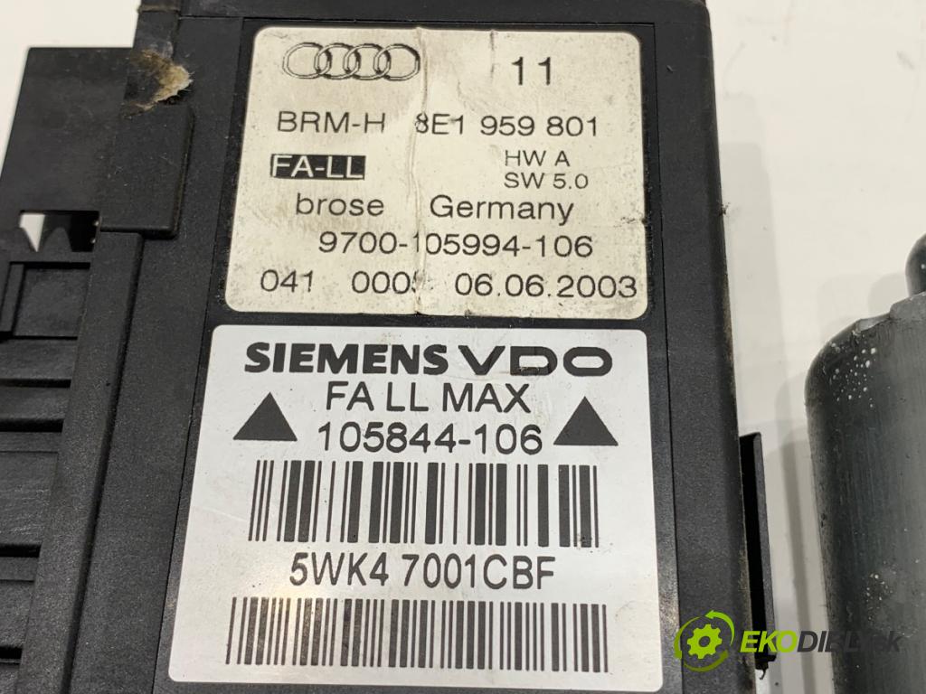 AUDI A4 B6 sedan 2003 96 kW 2.0 1984 motor sťahovaní okna levý přední část 8E1959801