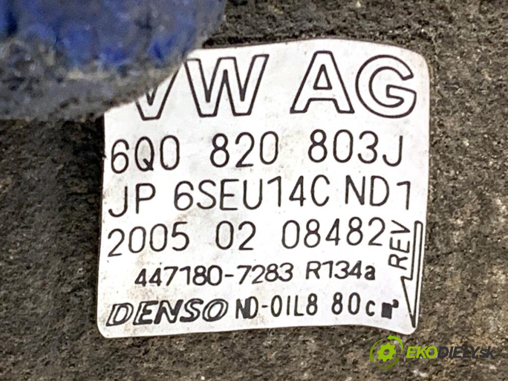 SEAT IBIZA III liftback 2005 55 kW 1.4 TDI 1422 Kompresor klimatizácie 6Q0820803J (Kompresor klimatizácie)
