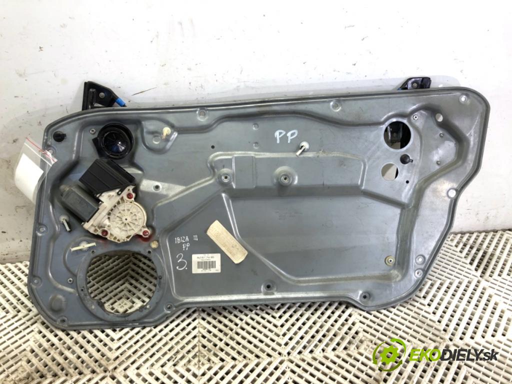 SEAT IBIZA III liftback 2005 55 kW 1.4 TDI 1422 mechanismus okna pravý přední část 6L3837752BG