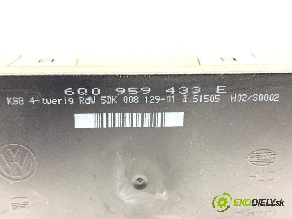 SEAT IBIZA III liftback 2005 55 kW 1.4 TDI 1422 Modul komfortu 6Q0959433F (Modul komfortu)