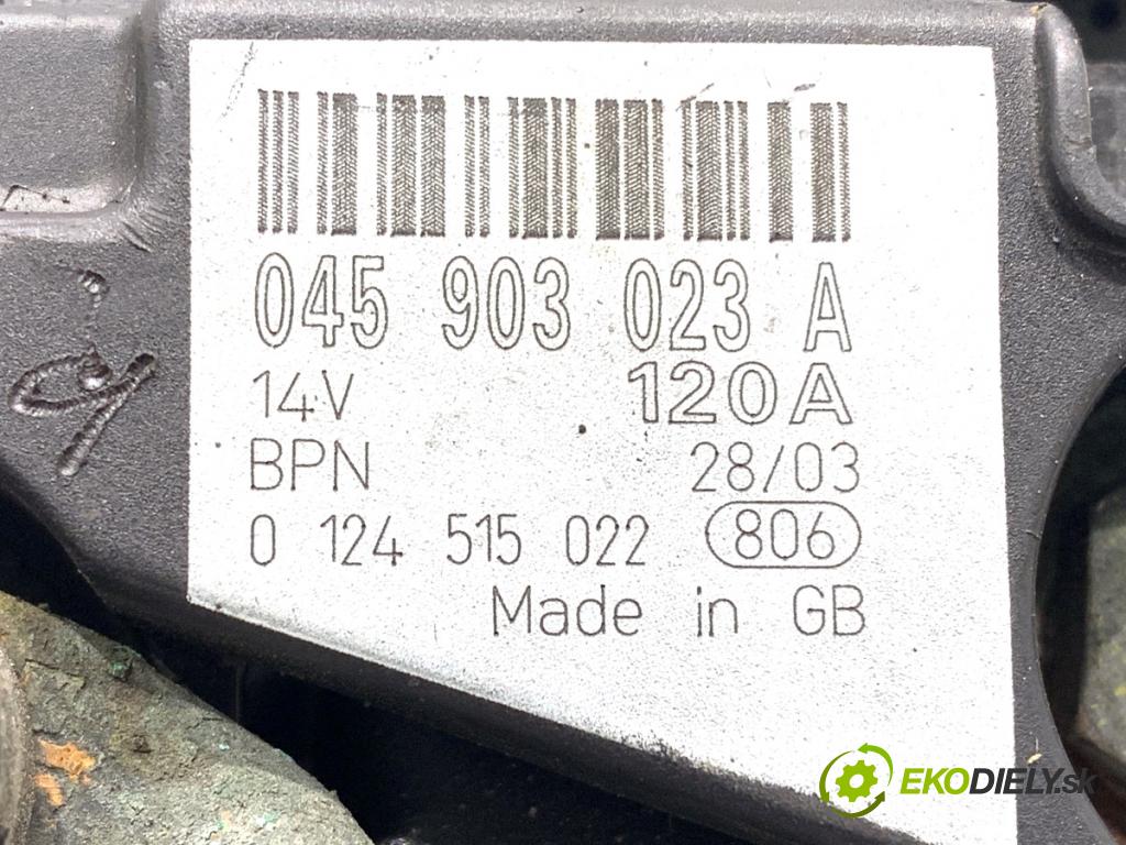 SEAT IBIZA III liftback 2005 55 kW 1.4 TDI 1422 Alternátor 045903023A (Alternátor)