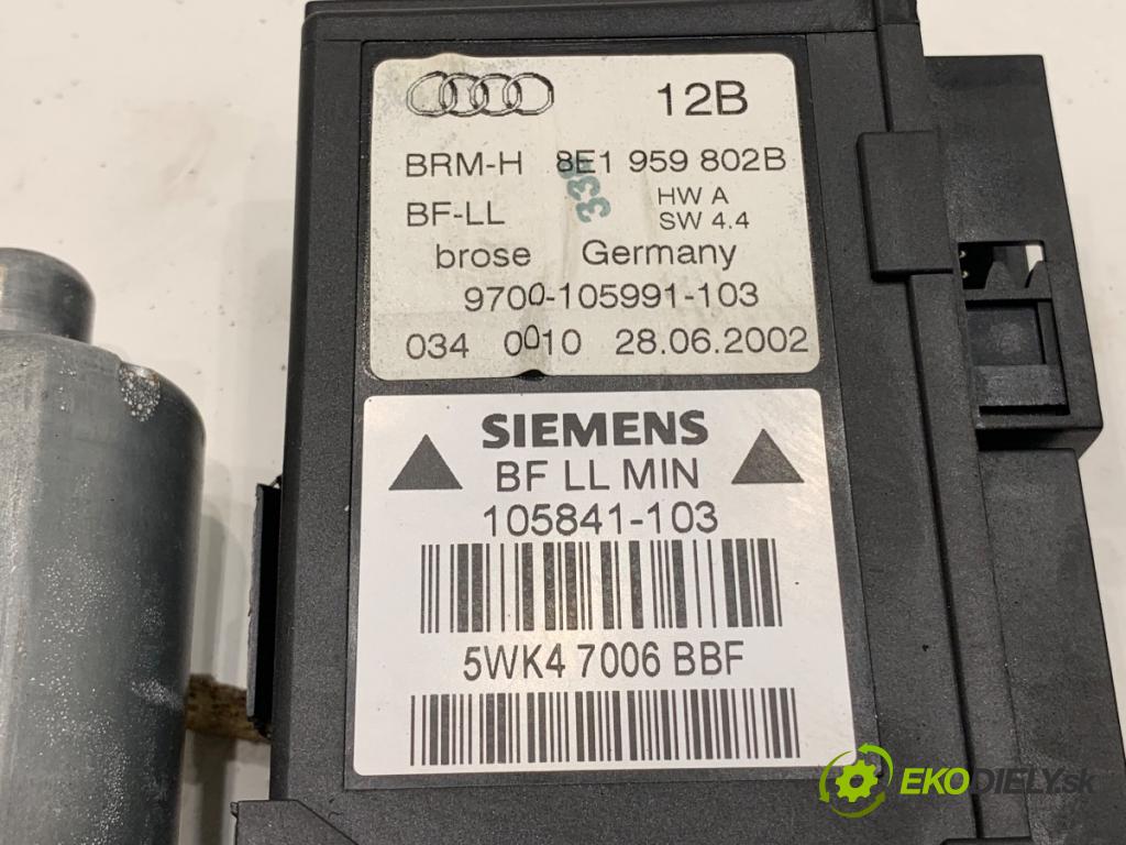AUDI A4 B6 Kombi 2002 96 kW 2.0 1984 motor sťahovaní okna pravý přední část 0130821764 8E1959802B