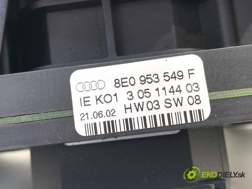 AUDI A4 B6 Kombi 2002 96 kW 2.0 1984 Prepínač kombinovaný 8E0953549F (Prepínacie páčky pod volantom)