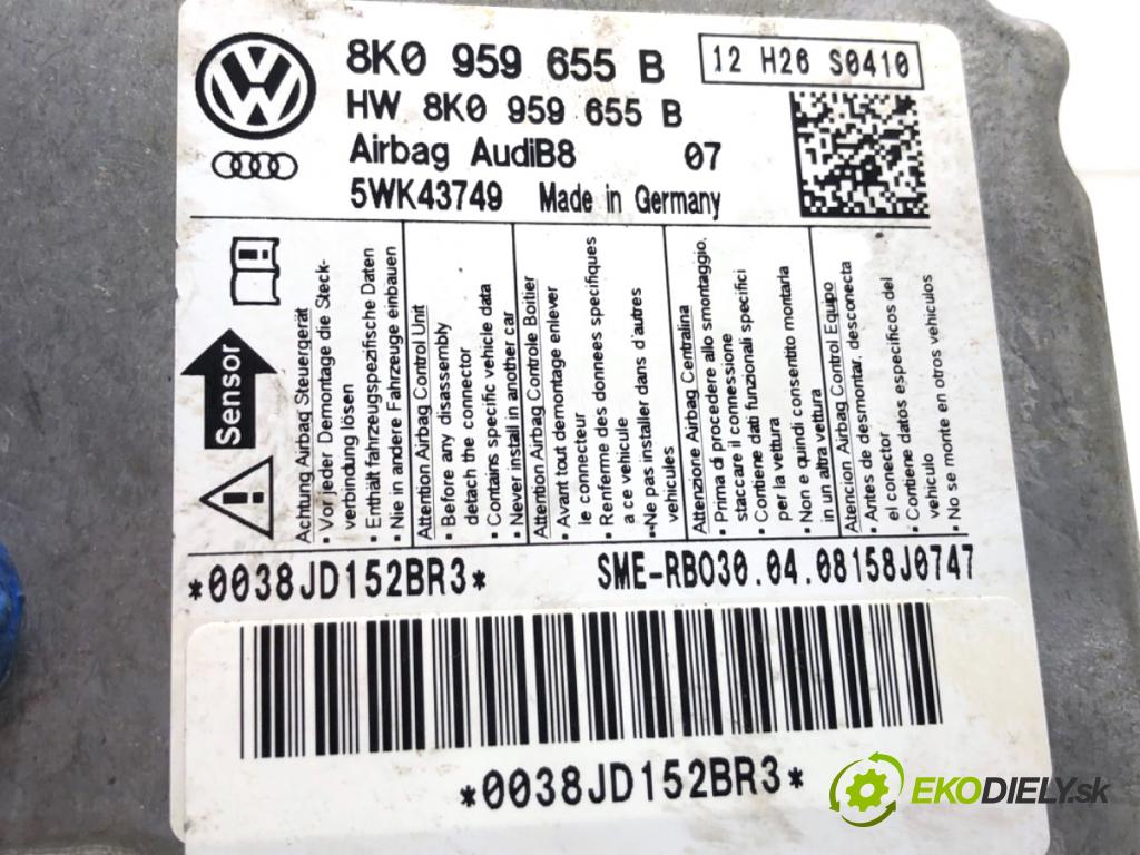 AUDI A4 B8 sedan 2008 118 kW 1.8 TFSI 1798 senzor airbag 8K0959655B (Snímač)