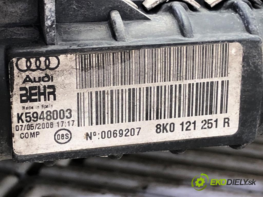 AUDI A4 B8 sedan 2008 118 kW 1.8 TFSI 1798 Chladič vody 8K0121251R (Chladič vody)