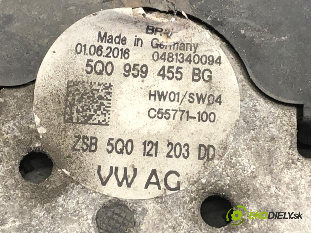 SKODA OCTAVIA III liftback 2016 81 kW 1.6 TDI 1598 ventilátor chladiče 5Q0959455BG (Ventilátory)