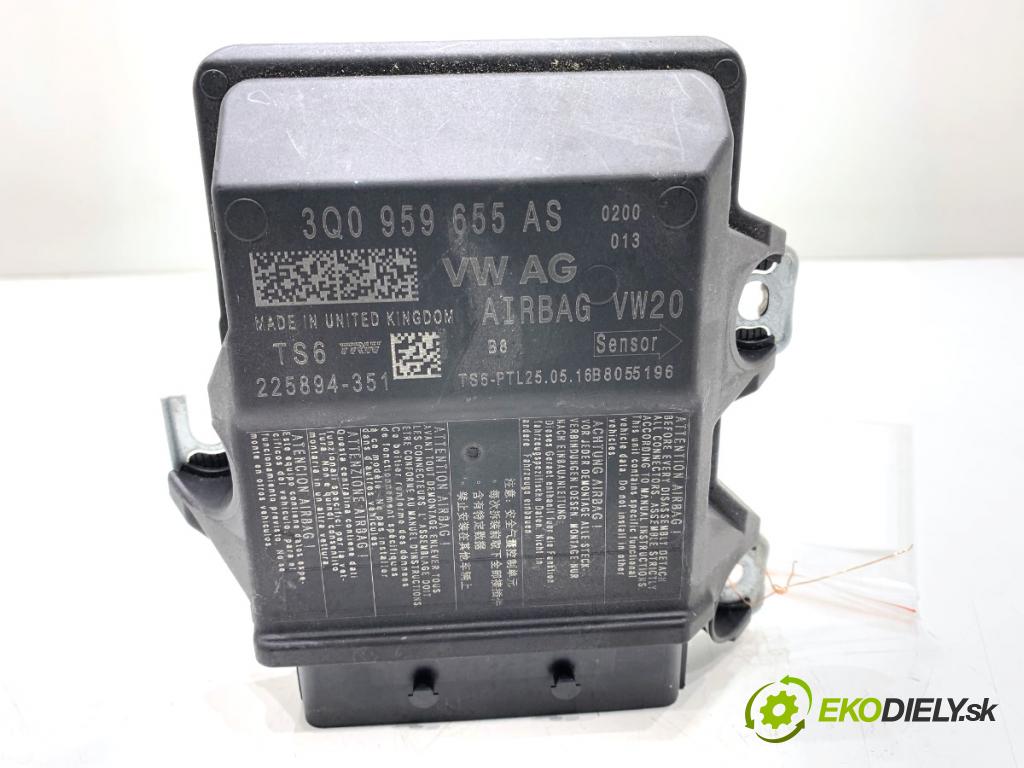 SKODA OCTAVIA III liftback 2016 81 kW 1.6 TDI 1598 senzor airbag 3Q0959655AS (Snímače)