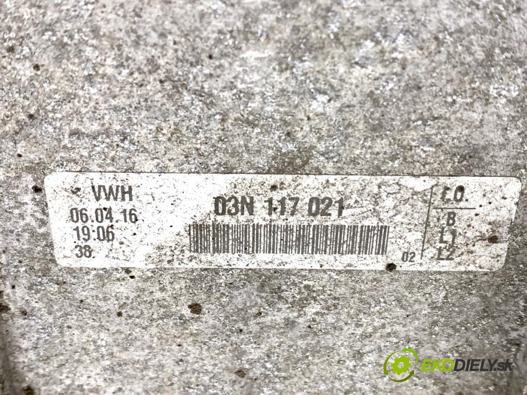 SKODA OCTAVIA III liftback 2016 81 kW 1.6 TDI 1598 Obal filtra oleja 03N117021 (Obal olejového filtra)