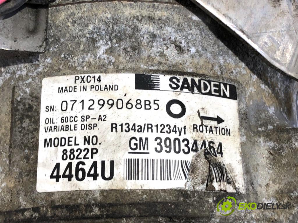 OPEL ASTRA K Kombi 2018 100 kW 1.6 CDTi (35) 1598 Kompresor klimatizácie 39034464 (Kompresor klimatizácie)