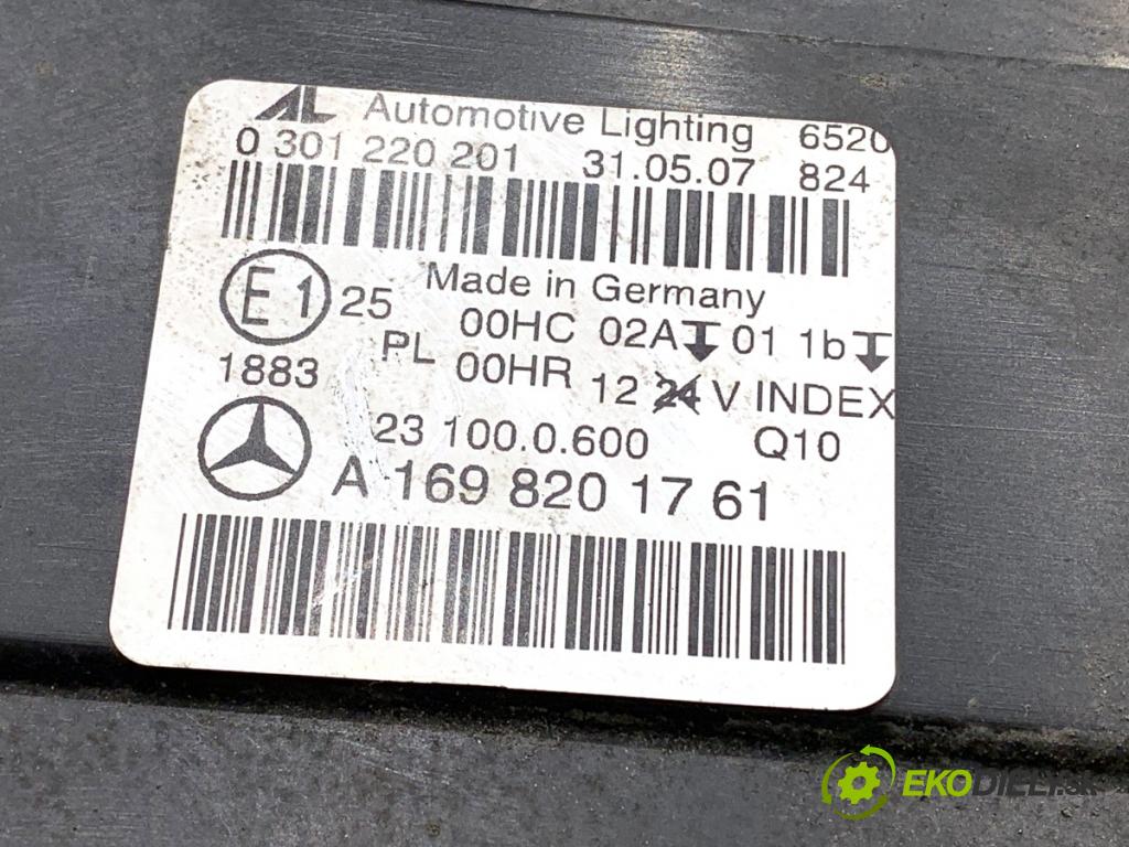 MERCEDES-BENZ W245 liftback 2006 80 kW B 180 CDI (245.207) 1991 Svetlomet ľavy predný A1698201761