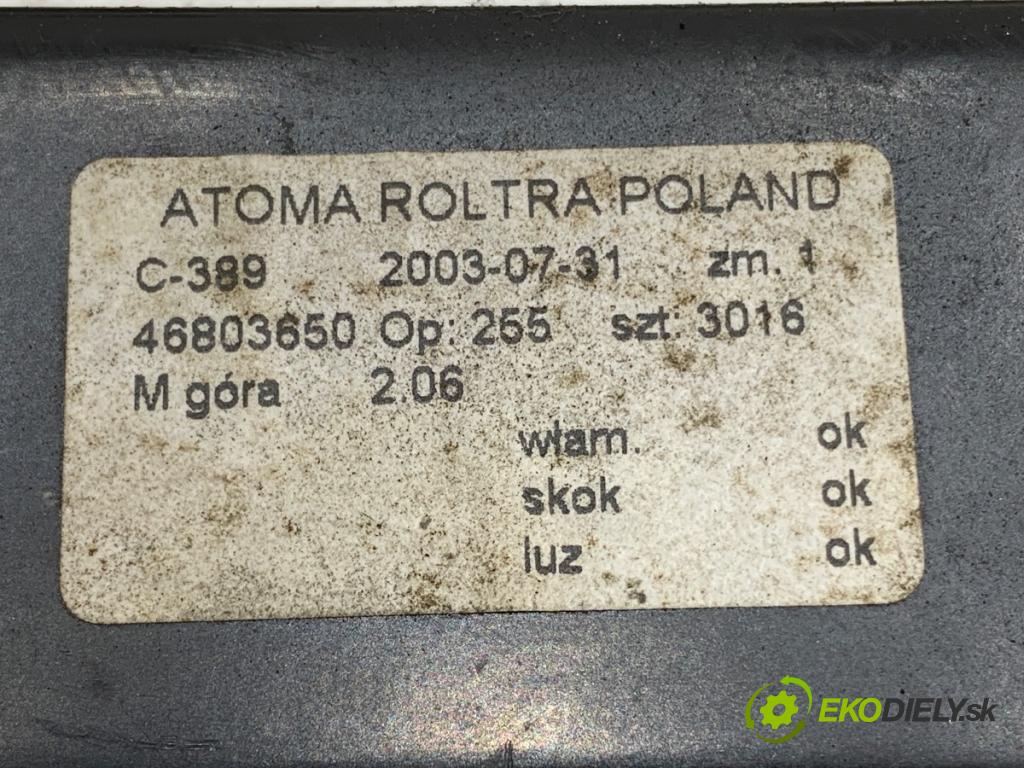 FIAT PANDA II liftback 2003 40 kW 1.1 (169.AXA1A) 1108 mechanismus okna levý přední část 46803650