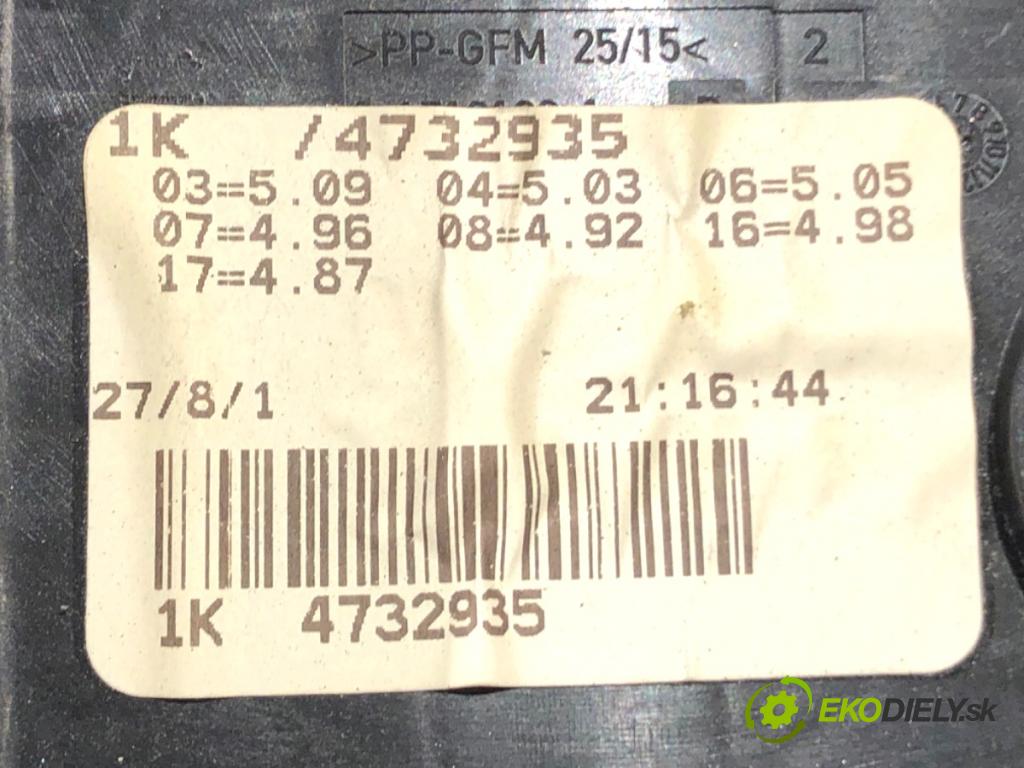 VW JETTA III sedan 2007 77 kW 1.9 TDI 1896 Skrinka poistková 1K0937125A (Poistková skrinka)