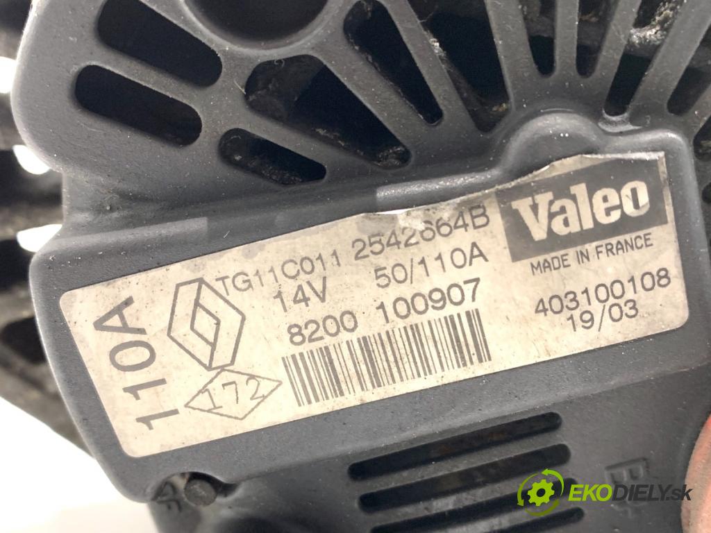 NISSAN MICRA K12 liftback 2003 48 kW 1.5 dCi 1461 Alternátor 8200100907 (Alternátor)
