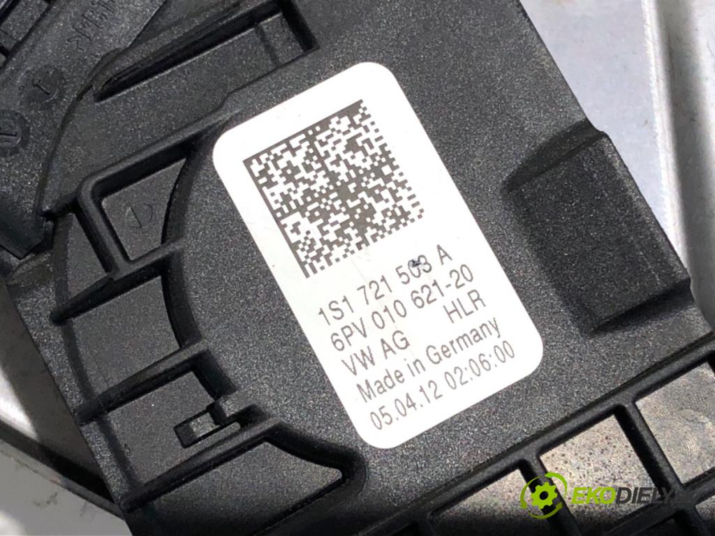 VW UP! liftback 2012 55 kW 1.0 999 PEDÁL: manuálne 1S1721059D 1S1721503A (Potenciometer plynového pedálu)