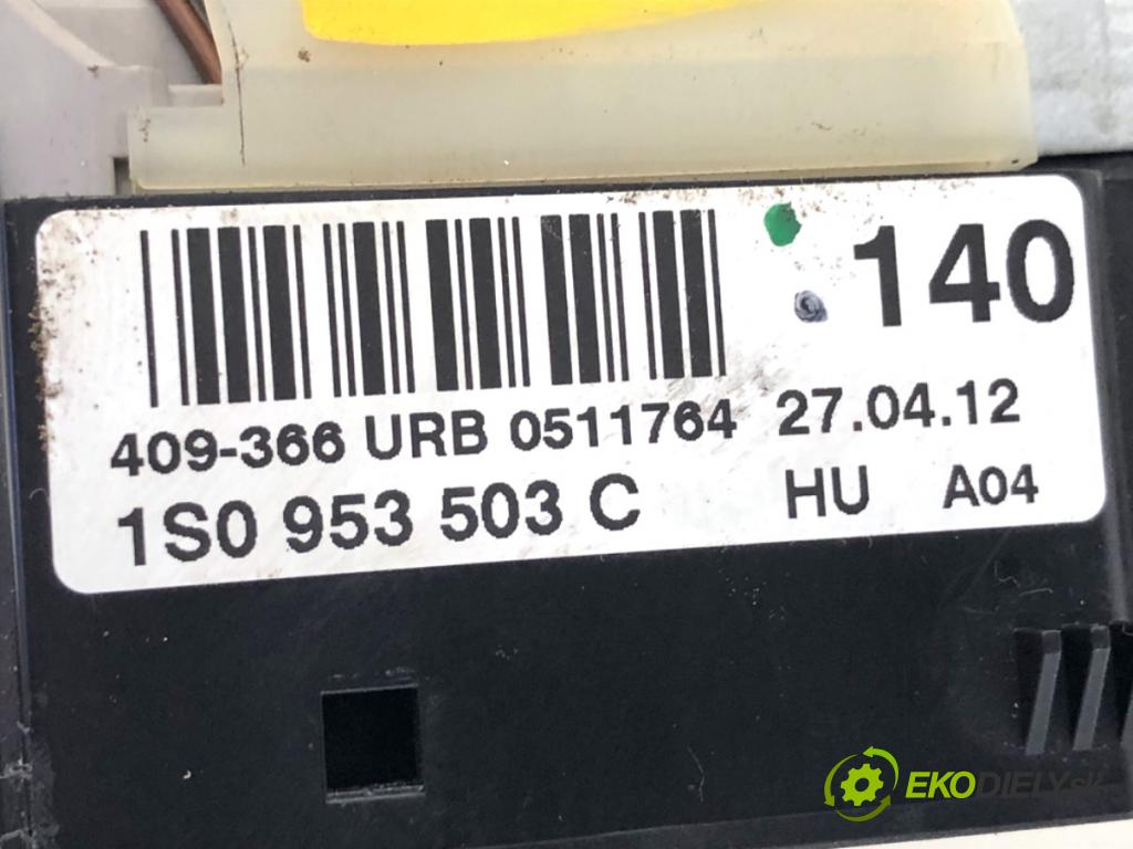 VW UP! liftback 2012 55 kW 1.0 999 Prepínač kombinovaný 1S0953503C (Prepínacie páčky pod volantom)