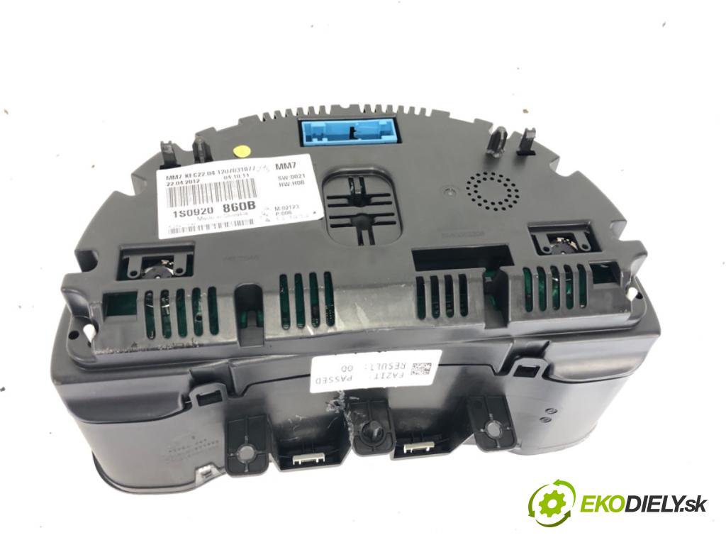 VW UP! liftback 2012 55 kW 1.0 999 Prístrojovka 1S0920860B (Prístrojová doska)