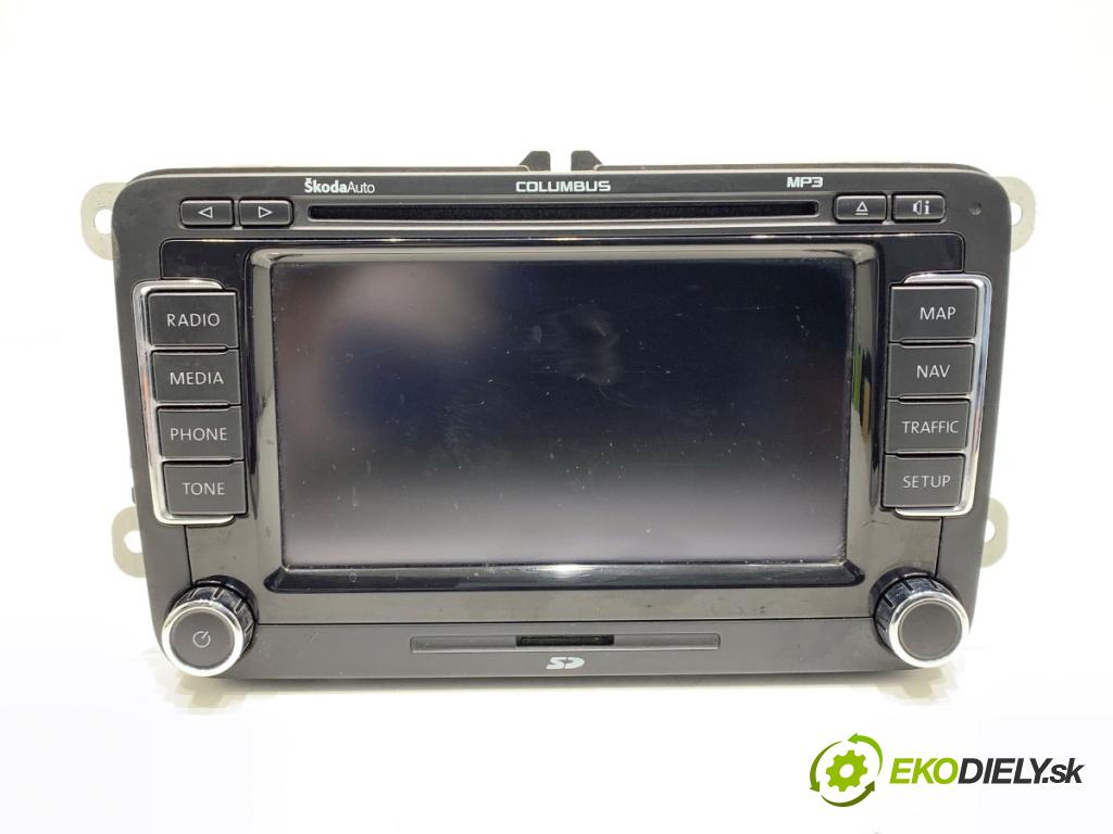 SKODA SUPERB II liftback 2008 125 kW 2.0 TDI 1968 RADIO 3T0035680 (Audio zariadenie)