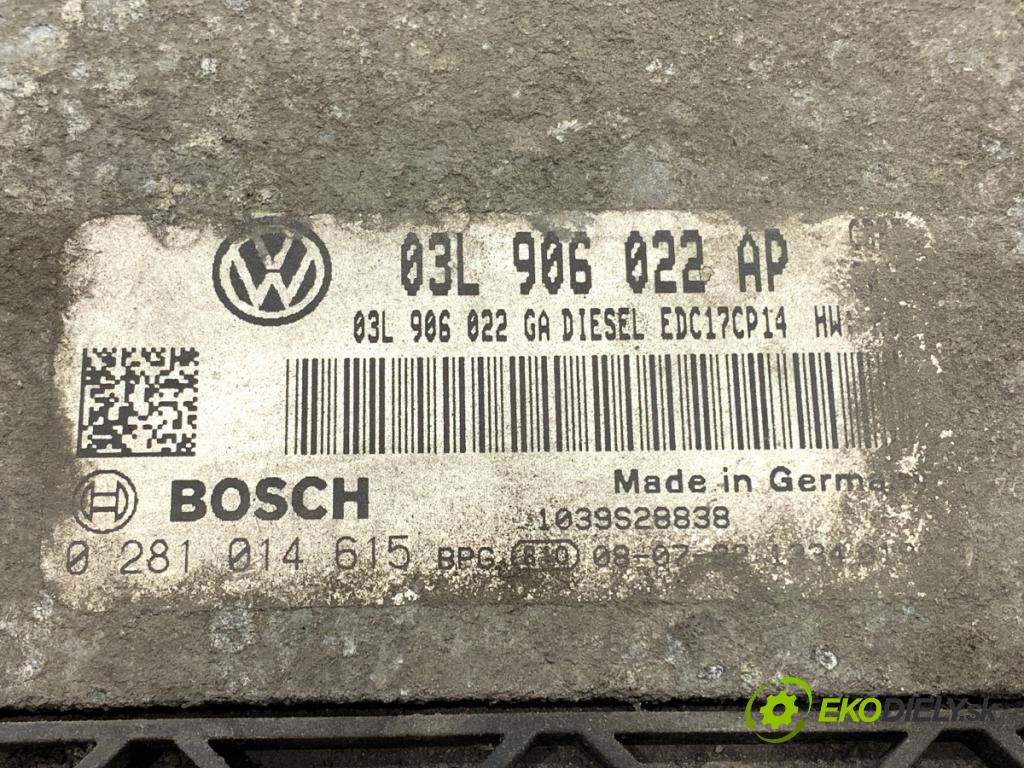 SKODA SUPERB II liftback 2008 125 kW 2.0 TDI 1968 riadiaca jednotka Motor 03L906022AP (Riadiaca jednotka)