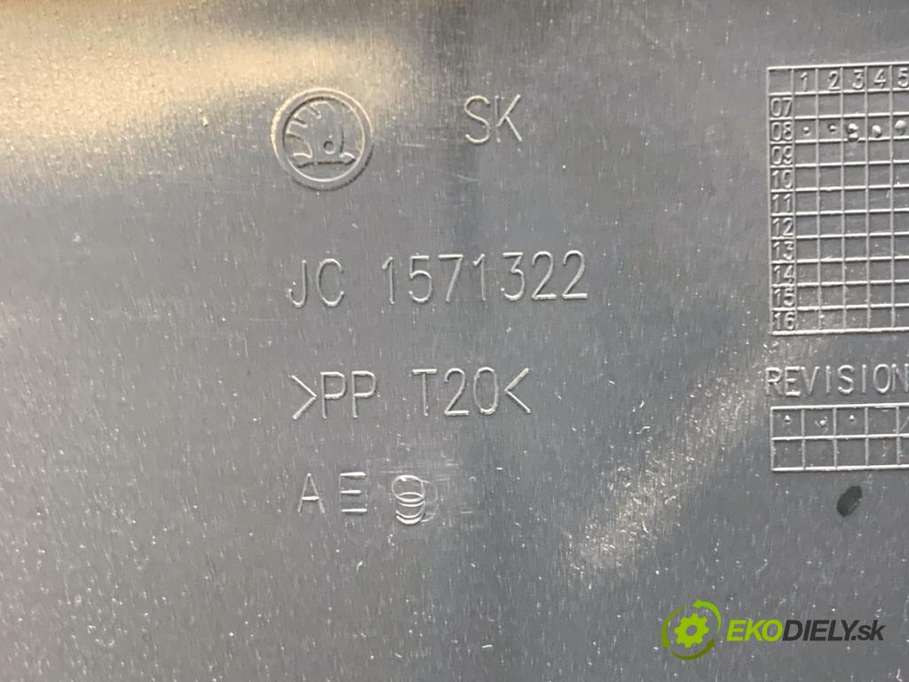 SKODA SUPERB II liftback 2008 125 kW 2.0 TDI 1968 Priehradka, kastlík spolujazdca  (Priehradka (kastlík))