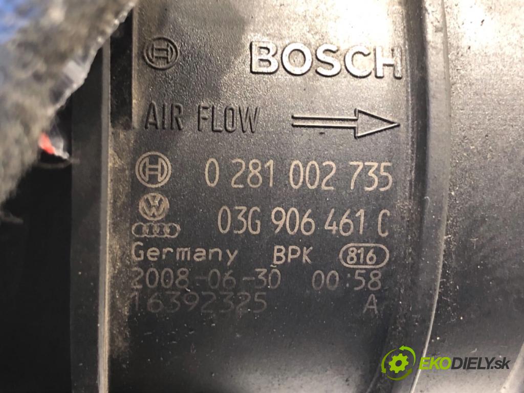 SKODA SUPERB II liftback 2008 125 kW 2.0 TDI 1968 Váha vzduchu 03G906461C (Váha vzduchu)