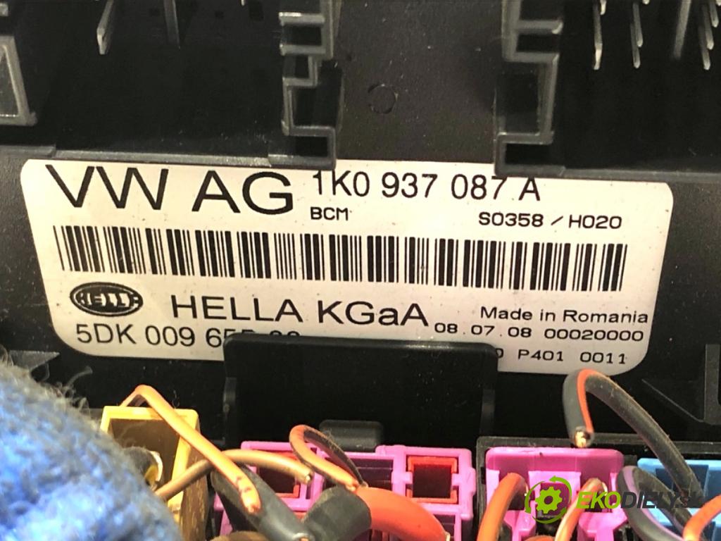 SKODA SUPERB II liftback 2008 125 kW 2.0 TDI 1968 Modul BORDNETZ 1K0937087A (Riadiaca jednotka ostatné)