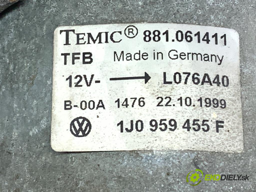 VW GOLF IV liftback 1999 74 kW 1.6 1595 Ventilátor chladiča 1J0959455F (Ventilátor)