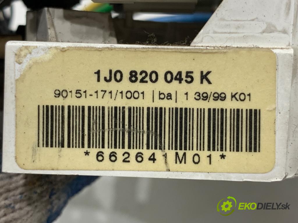 VW GOLF IV liftback 1999 74 kW 1.6 1595 Panel ovládania kúrenia 1J0820045K (Prepínacie páčky pod volantom)