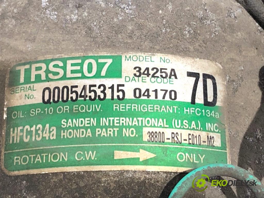 HONDA CIVIC VIII liftback 2011 73 kW 1.4 (FK1, FN4) 1339 Kompresor klimatizácie 38800-RSJ-E010-M2 (Kompresor klimatizácie)