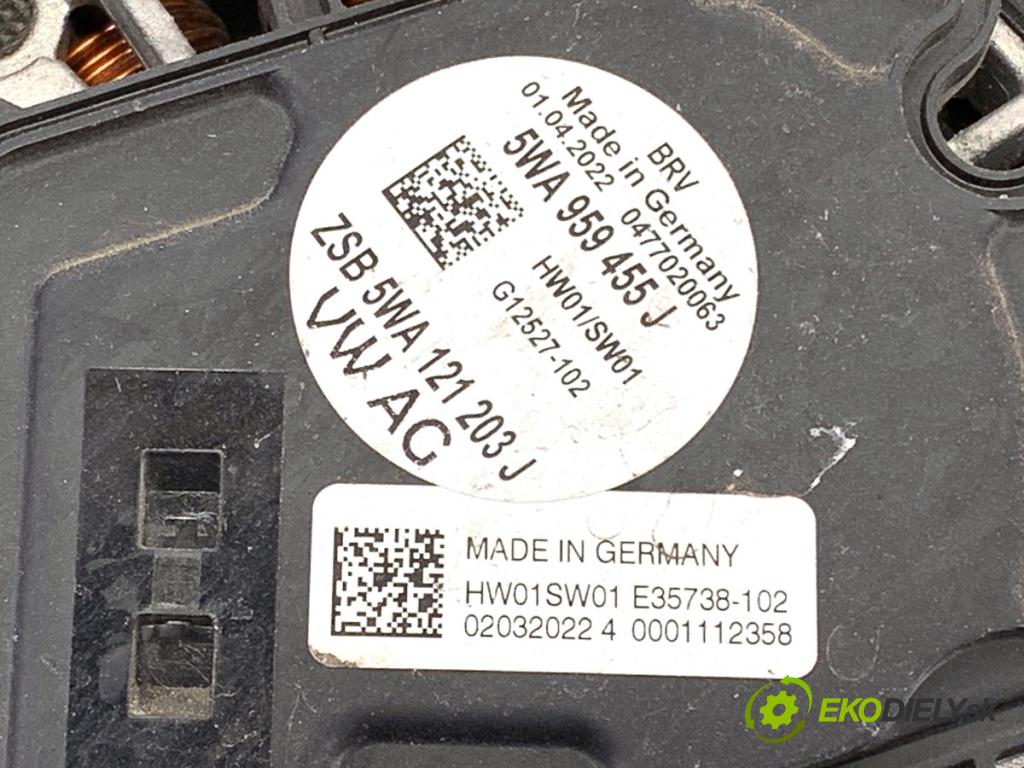 VW PASSAT B8 Kombi 2022 110 kW 1.5 TSI 1495 Ventilátor chladiča 5WA959455J (Ventilátor)