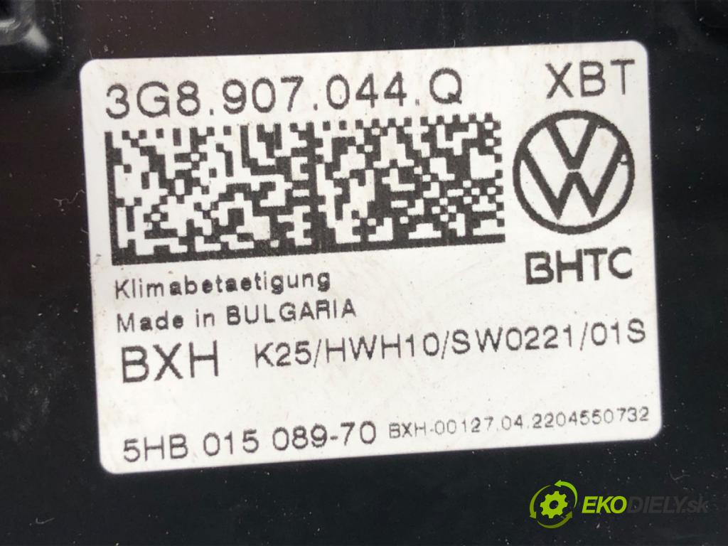 VW PASSAT B8 Kombi 2022 110 kW 1.5 TSI 1495 Panel ovládania kúrenia 3G8907044Q (Prepínacie páčky pod volantom)