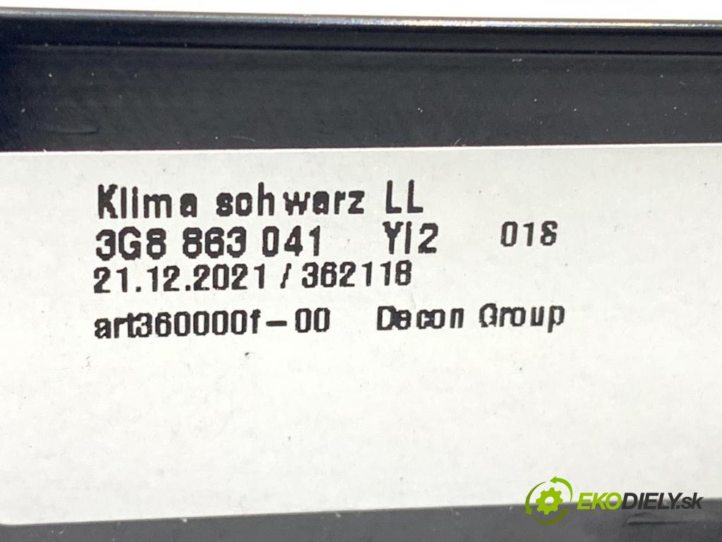 VW PASSAT B8 Kombi 2022 110 kW 1.5 TSI 1495 lišty kryt interiéru 3G8858069B 3G8863041