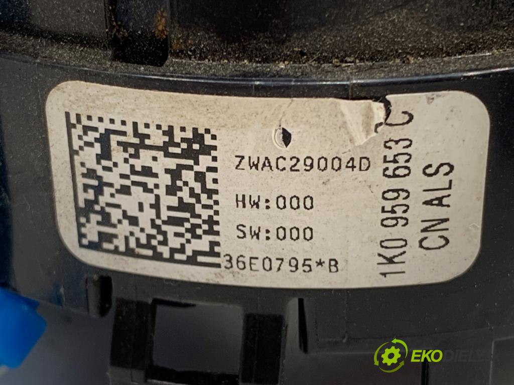 SEAT ALTEA nadwozie wielkoprzestrzenne (MPV) 2007 75 kW 1.6 LPG 1595 Krúžok, slimák airbag 1K0959653 (Airbag)