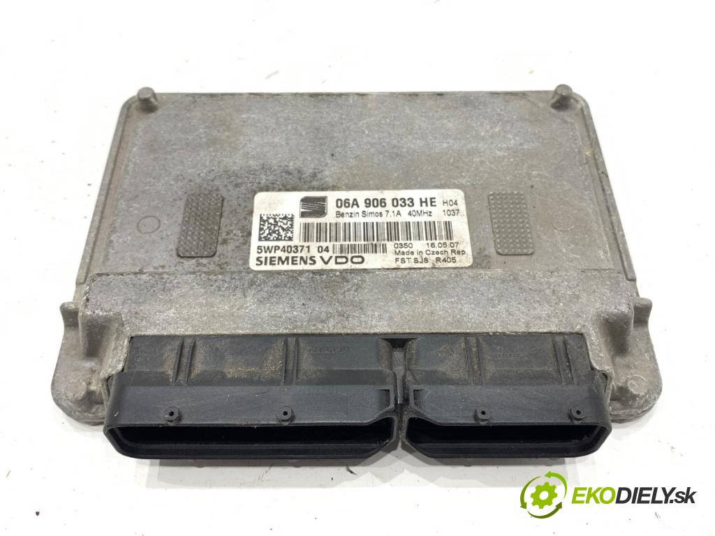 SEAT ALTEA nadwozie wielkoprzestrzenne (MPV) 2007 75 kW 1.6 LPG 1595 riadiaca jednotka Motor 06A906033HE (Riadiaca jednotka)