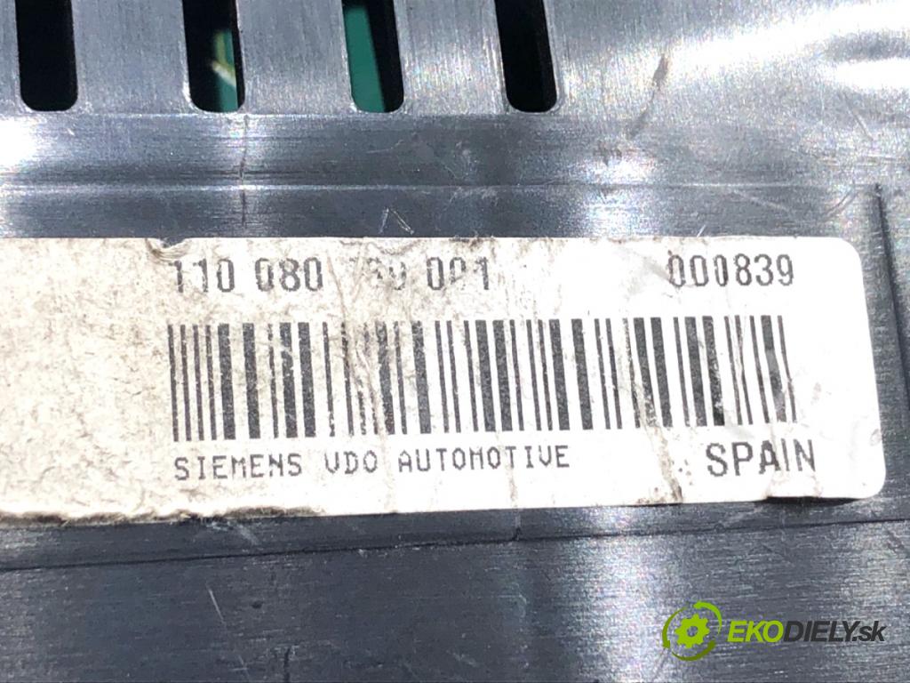 SEAT ALTEA nadwozie wielkoprzestrzenne (MPV) 2007 75 kW 1.6 LPG 1595 Prístrojovka 5P0920827 (Prístrojová doska)