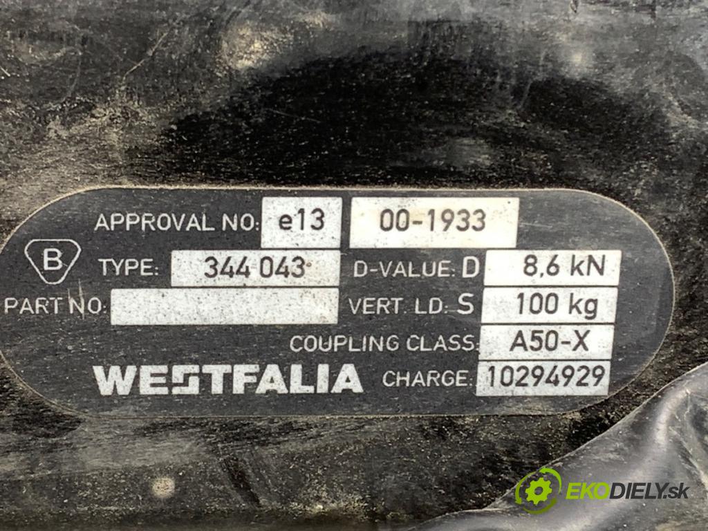 SEAT ALTEA nadwozie wielkoprzestrzenne (MPV) 2007 75 kW 1.6 LPG 1595 Hák ťažné zariadenie 344043 (Ťažné zariadenie)