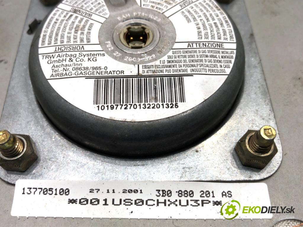 VW PASSAT B5 FL Kombi 2001 110 kW 1.8 T 20V 1781 AirBag volantu 3B0880201AS (Airbag)