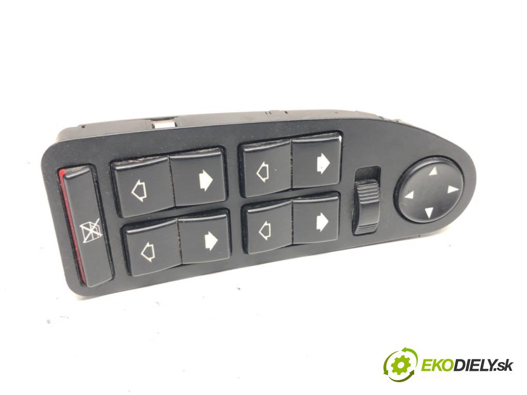 BMW E39 sedan 2001 142 kW 530 d 2926 Prepínač okien 6904306 (Prepínacie páčky pod volantom)