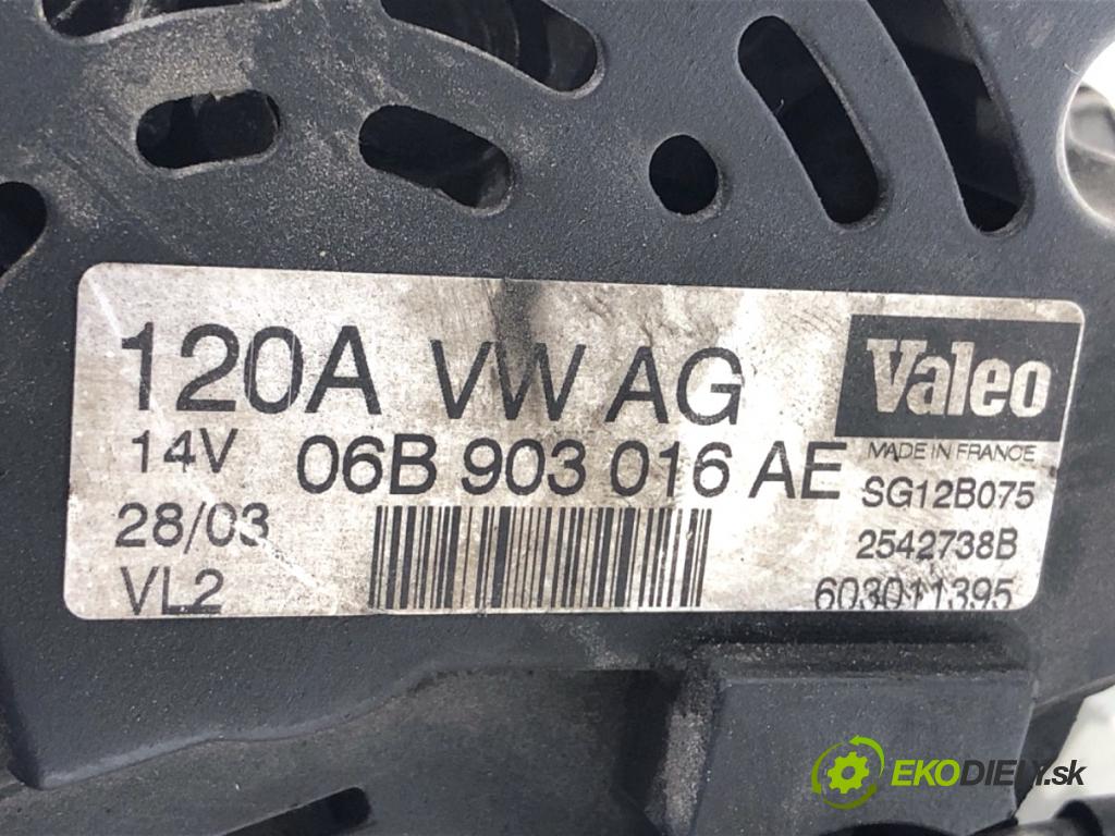 AUDI A4 B6 sedan 2001 96 kW 2.0 1984 Alternátor 06B903016AE (Alternátor)