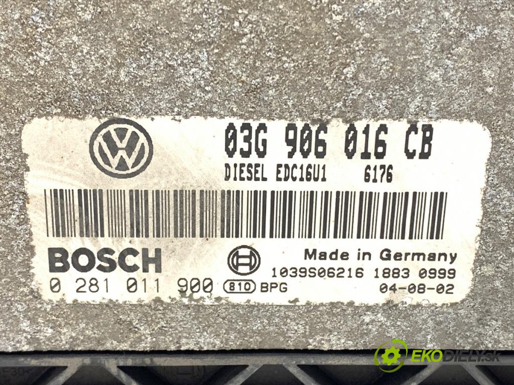 VW GOLF V liftback 2004 77 kW 1.9 TDI 1896 riadiaca jednotka Motor 03G906016CB (Riadiaca jednotka)