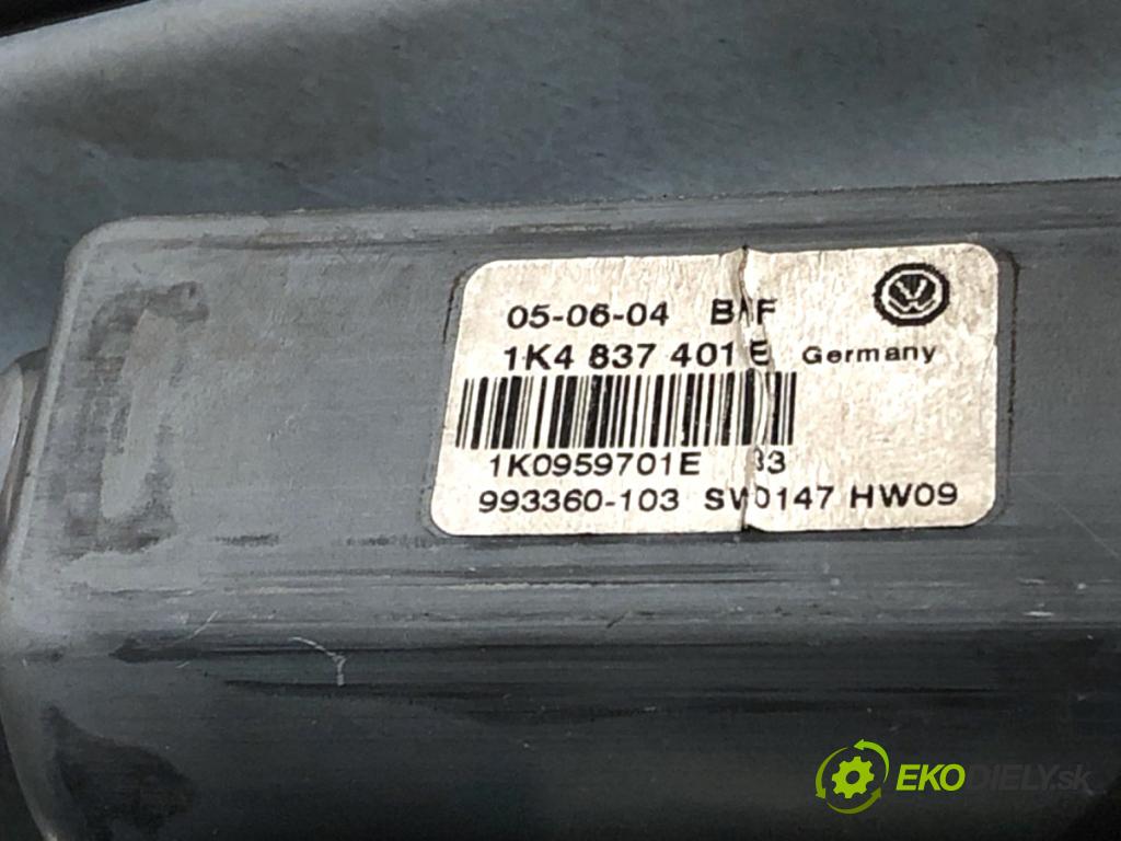 VW GOLF V liftback 2004 77 kW 1.9 TDI 1896 mechanismus okna levý přední část 1K4837401E