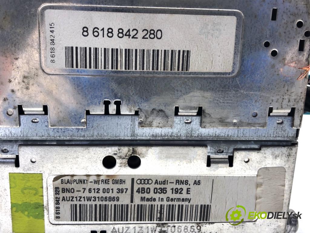 AUDI A6 C5 sedan 1998 142 kW 2.8 2771 RADIO 4B0035192E (Audio zariadenie)
