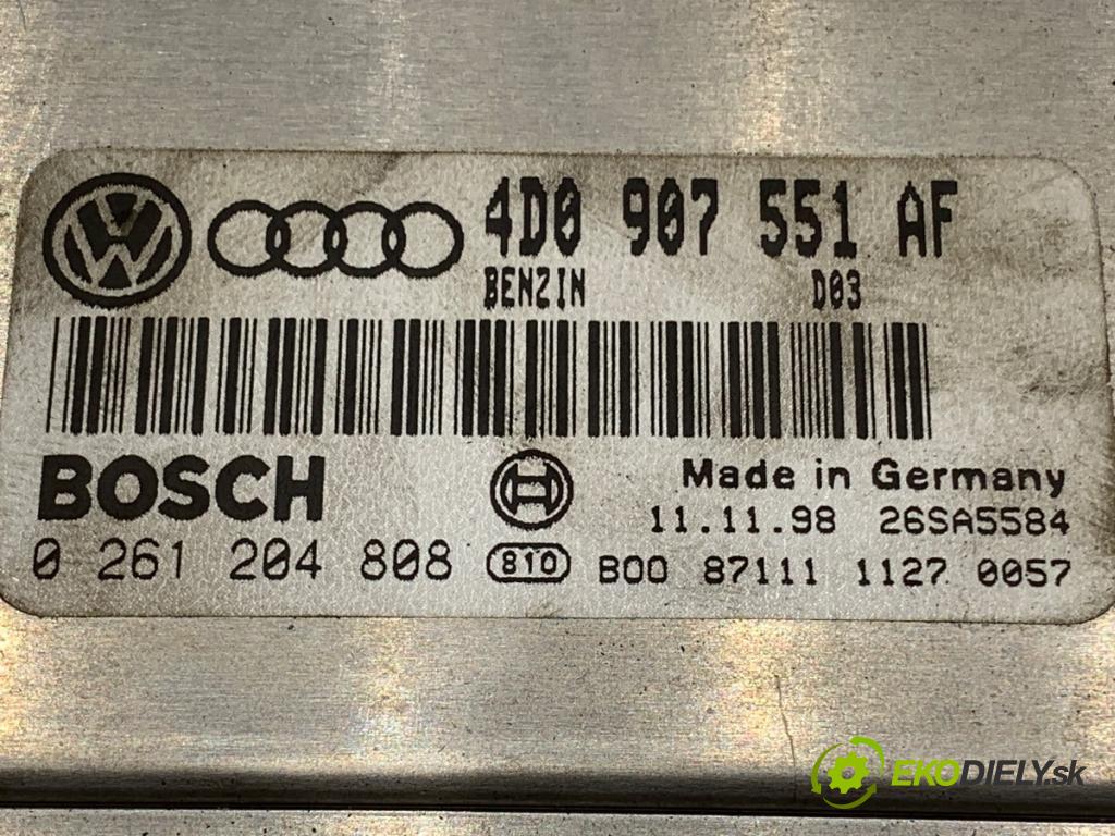 AUDI A6 C5 sedan 1998 142 kW 2.8 2771 riadiaca jednotka Motor 4D0907551AF (Riadiaca jednotka)