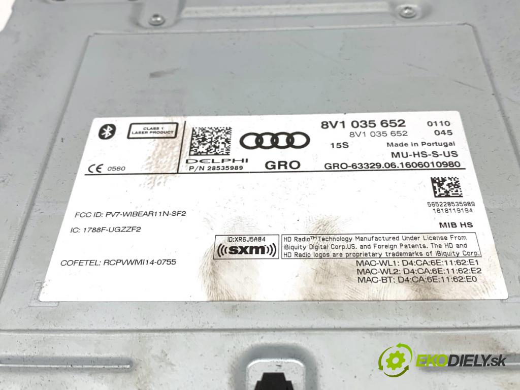 AUDI A3 8V sedan 2017 162 kW 2.0 TFSI quattro 1984 Menič CD 8V1035652 (CD menič)