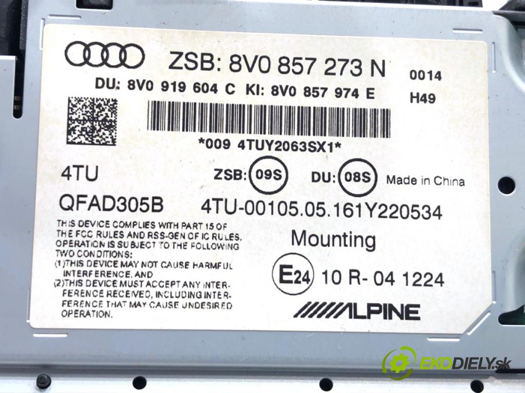 AUDI A3 8V sedan 2017 162 kW 2.0 TFSI quattro 1984 Dislpej 8V0857273N (Prístrojová doska)