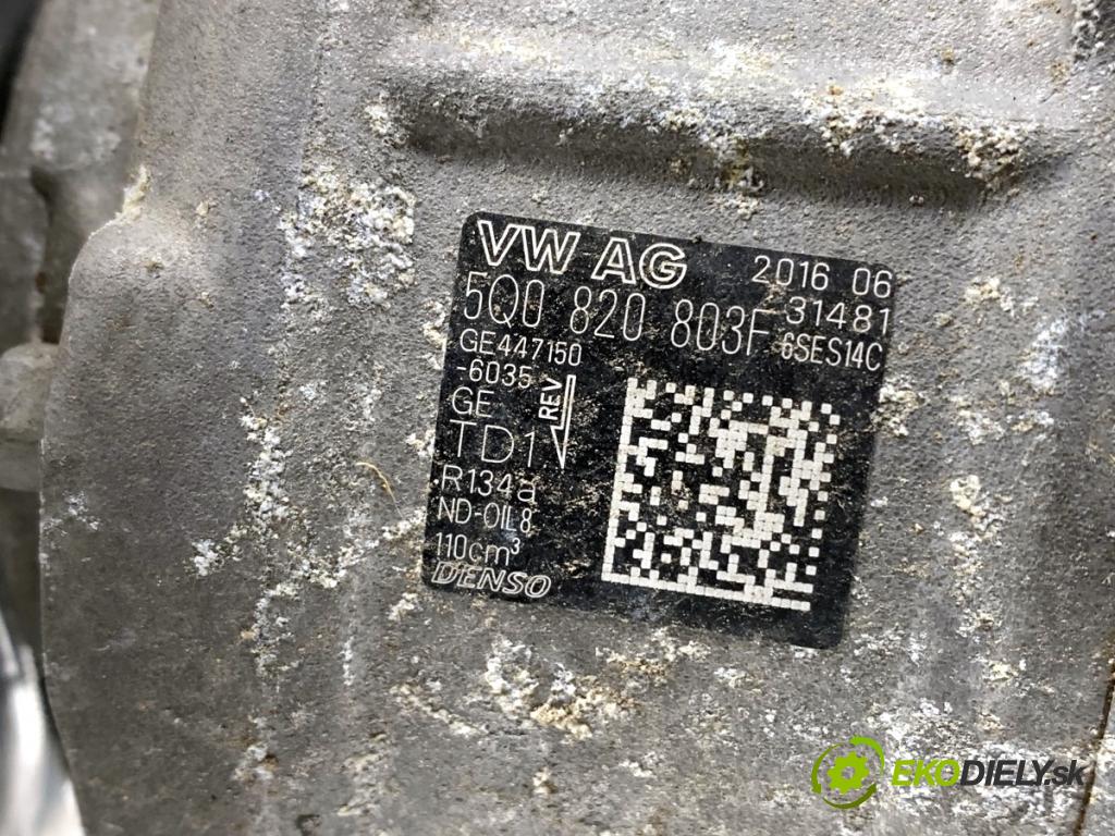 AUDI A3 8V sedan 2017 162 kW 2.0 TFSI quattro 1984 Kompresor klimatizácie 5Q0820803F (Kompresor klimatizácie)