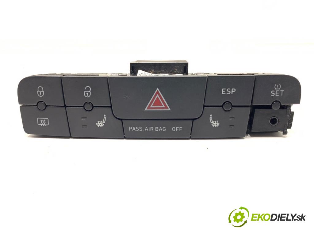 SEAT IBIZA IV liftback 2010 51 kW 1.2 1198 spínač světel nouzových 6J0927137H (Ovládaní topení a přepínače)