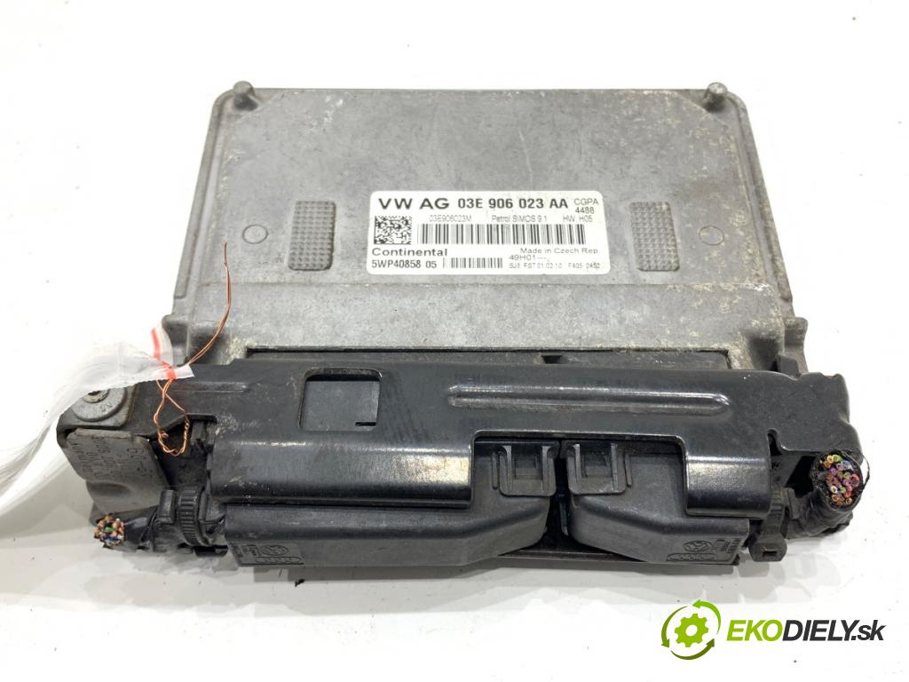 SEAT IBIZA IV liftback 2010 51 kW 1.2 1198 řídící jednotka motora 03E906023AA (Řídící jednotky)