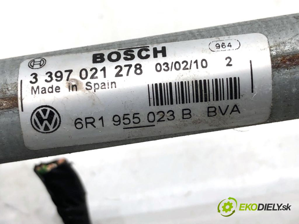 SEAT IBIZA IV liftback 2010 51 kW 1.2 1198 Mechanizmus stieračov predný 6R1955023B (Motorček stieračov predný)